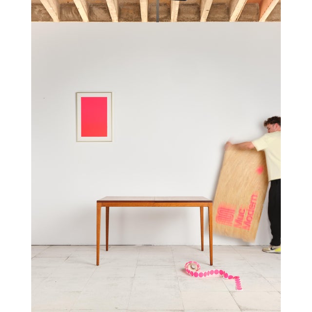 Mid-Century German Extendable Dining Table in Teak and Oak by Hartmut Lohmeyer for Wilkhahn, 1960s For Sale - Image 10 of 18