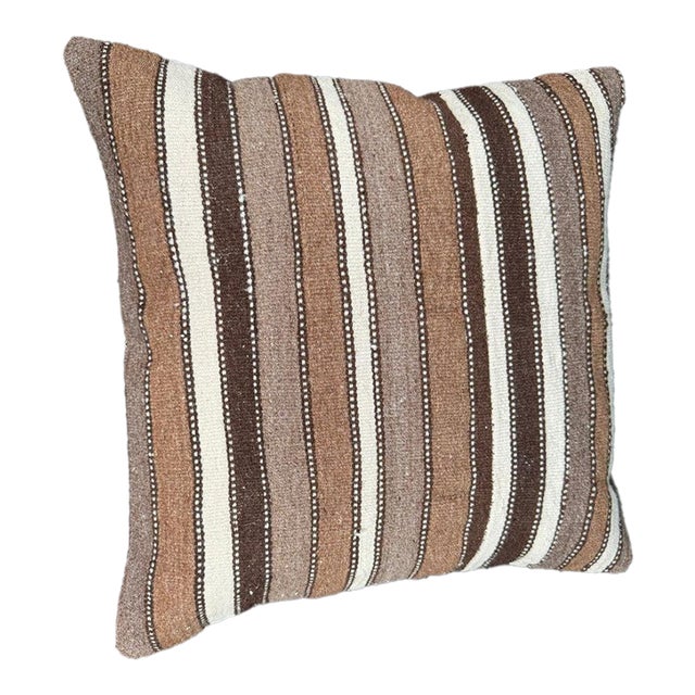 Turkish Hemp Pillow Cushion Natural Beige Brown Cushion Cover 20x20 For Sale