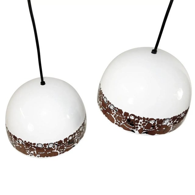 1970s Enamel Pendants by Kay Franck & Esteri Tomula for Wartsila, 1970s, Set of 2 For Sale - Image 5 of 6