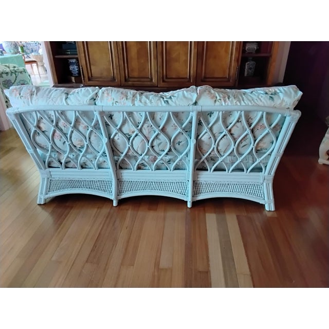 1970s Vintage Rattan Sofa For Sale - Image 5 of 7