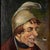Antique painting Portrait "Man in a nightcap with a pipe" by G. Schill, canvas, oil, 1930s The artwork is in very good...