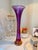 Late 20th Century Post Modern Signed Hand Blown Purple Art Glass Vase For Sale - Image 14 of 15