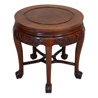 Chinese Hardwood Pedestal Stand, 1860 For Sale