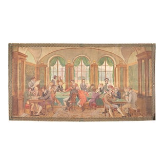 19th Century French Painted Canvas by Louis Alphonse David For Sale