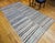 Light Gray Vintage Turkish Kilim Rug, Handwoven Wool, Earth Tones Stripe Pattern, 6x10 For Sale - Image 8 of 9