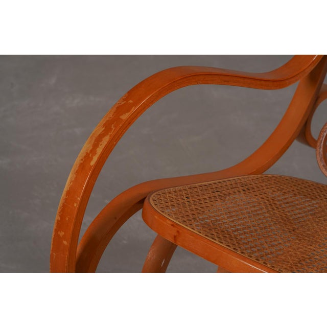Vintage Bentwood Rocking Chair by Luigi Crassevig, Italy, 1970s For Sale - Image 11 of 16