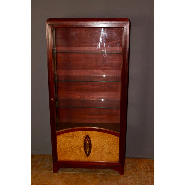 Art Deco Marquetry Display Case, 1925 For Sale - Image 14 of 14