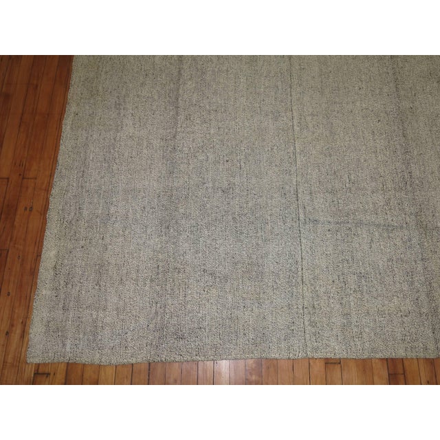 Contemporary Gray Vintage Turkish Kilim Flat-Weave - 10' x 14'1" For Sale - Image 3 of 6