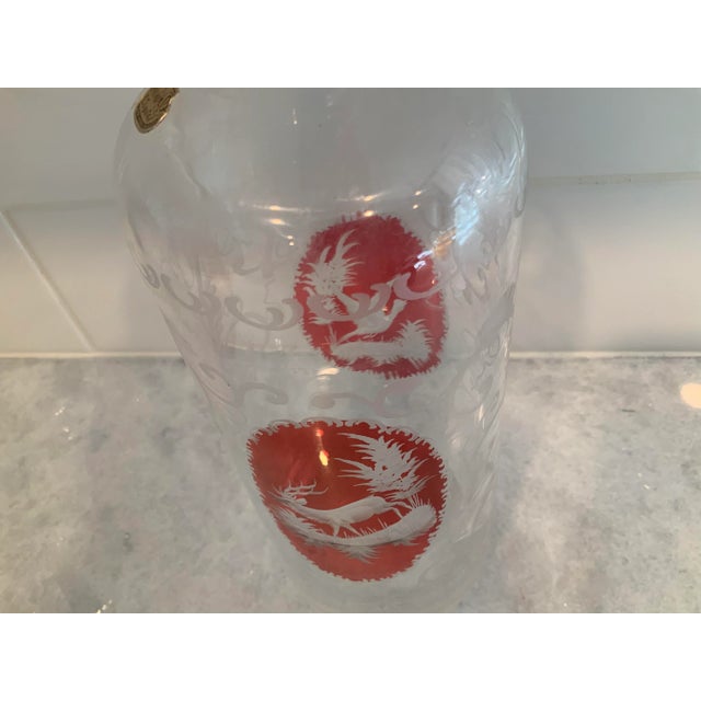 Antique Bohemian Glass Decanter Bottle For Sale In New York - Image 6 of 8