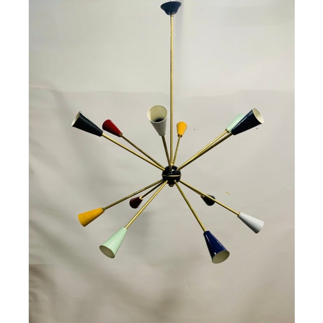 Sputnik Hanging Lamp from Stilnovo, 1950s For Sale - Image 11 of 11