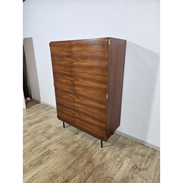 Wood Mid-Century Modern Wardrobe in Teak by Günter Renkel for Rego, 1960s For Sale - Image 7 of 18