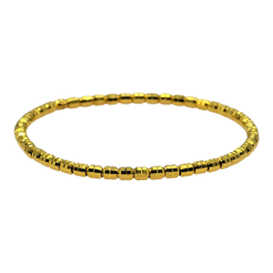 24k Yellow Gold 7.12 Grams Stretchable Elastic Bracelet.