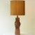 Terracotta Ceramic Floor Table Lamp by R. Rooke with Lampshade attributed to R. Houben, 1960s For Sale - Image 4 of 12