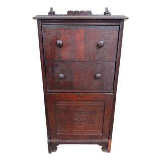 Antique Victorian Eastlake Aesthetic Movement Bedside Cabinet For Sale
