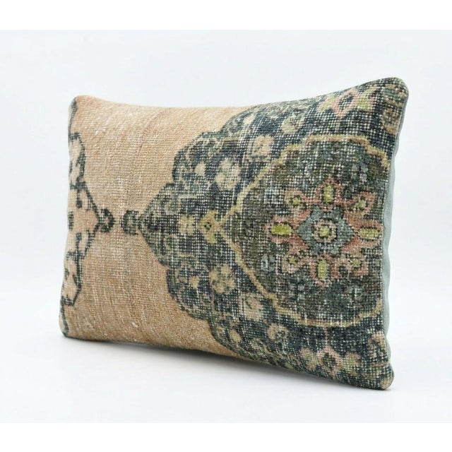 Mid-Century Modern Anatolian Lumbar Rug Pillow Cover 16'' X 24'' For Sale - Image 3 of 4