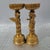 This exquisite pair of vintage Chinese candlesticks is crafted from gilt bronze, featuring a rich, warm gold finish with a...
