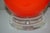 Glass Vintage Murano Long Neck Red Orange Lamps For Sale - Image 7 of 11