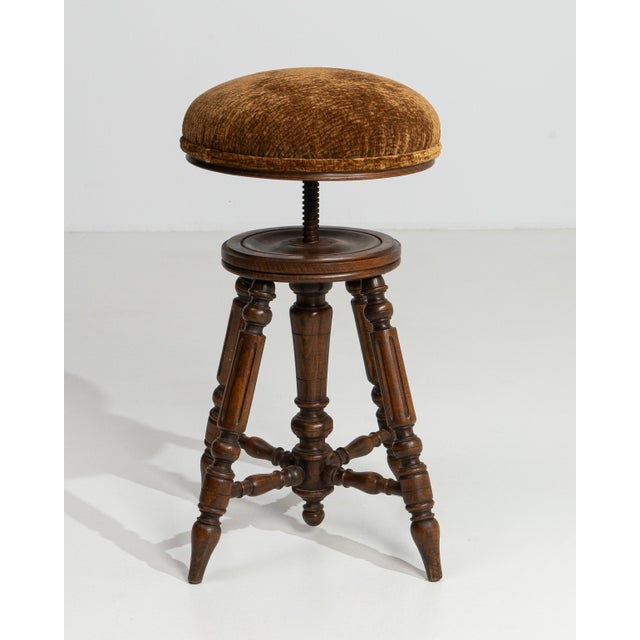 19th Century Napoleon III Adjustable Piano Stool For Sale - Image 9 of 14