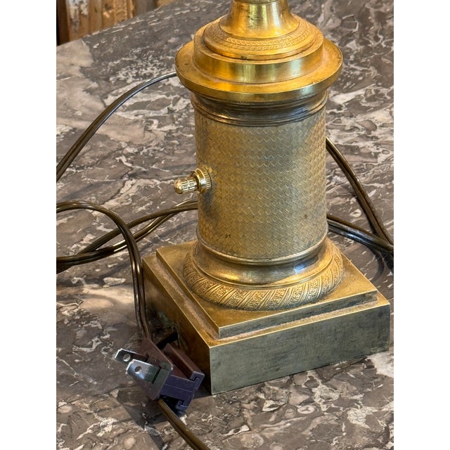 Early 19th Century French Empire Gilt Bronze Candelabra Lamps - a Pair For Sale - Image 15 of 18