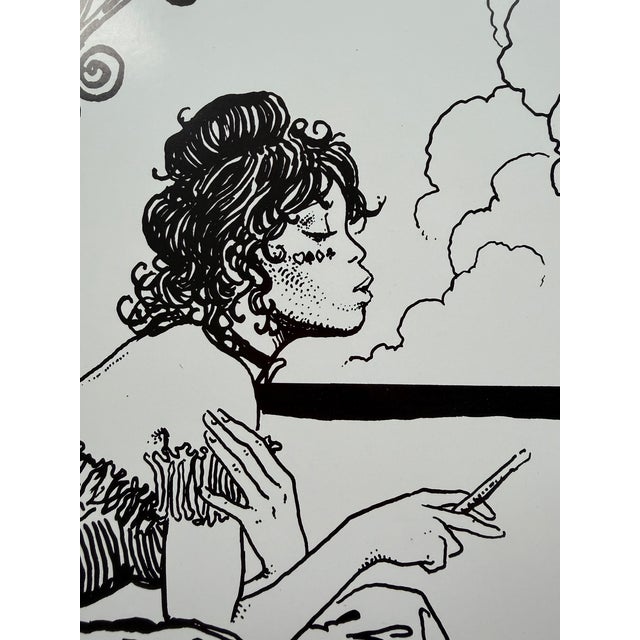 Milo Manara, Dedicated to Corto Maltese, Print For Sale - Image 4 of 9