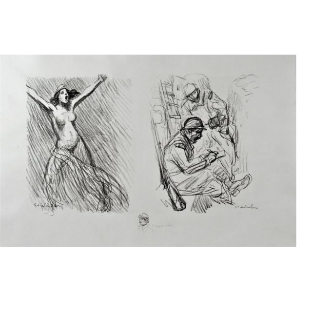 Théophile Alexandre Steinlen, Untitled, Circa 1915 For Sale