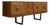 Mid Century Modern Teak Credenza by Stonehill | Long Sideboard With Funky Sculpted Pulls and Sled Legs, Made in England, C. 1960’s For Sale