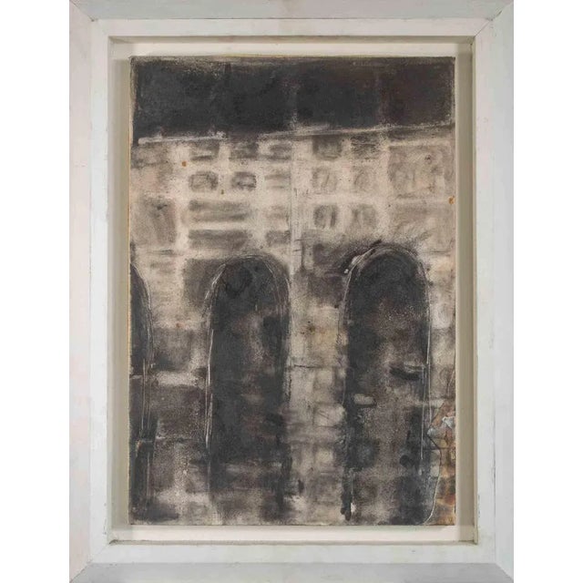 Paolo La Motta, Bridge, Oil on Board, 1999 For Sale - Image 4 of 4