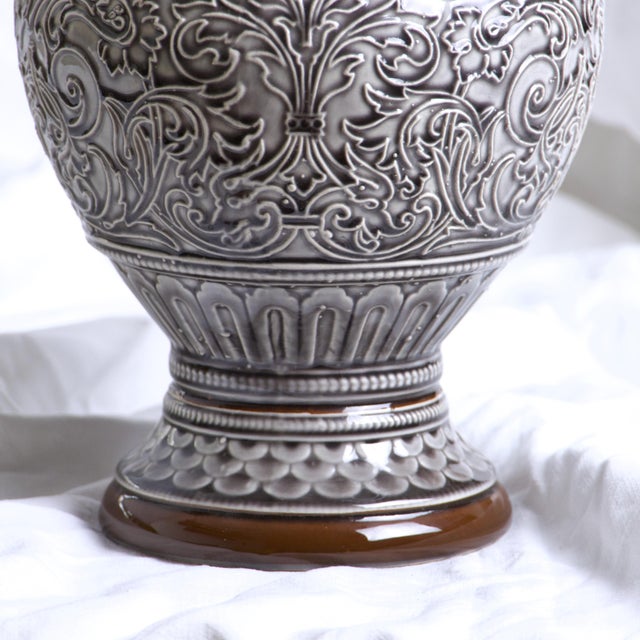 Large 19th Century French Decanter in Figurehead Slip, 1840s For Sale - Image 9 of 17