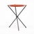 Red Art Deco Period French Folding Tea Tray Table, Circa 1940 For Sale - Image 8 of 9