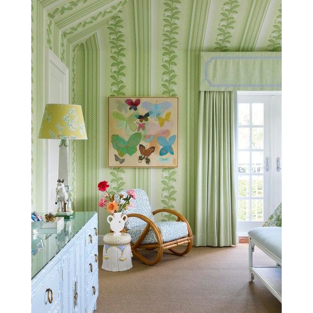 DESCRIPTION: Butterflies II by Hope Olson in Natural Wood Frame, XL Art Print on Canvas SPECIFICATIONS: Type: Giclée Art...