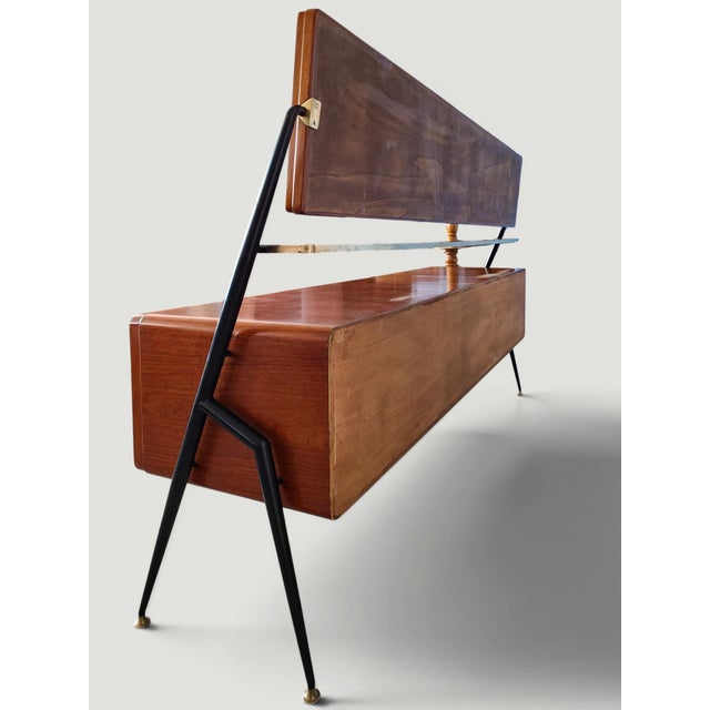 Mid-Century Italian Sideboard with Mirror by Silvio Cavatorta, 1950s For Sale - Image 9 of 18