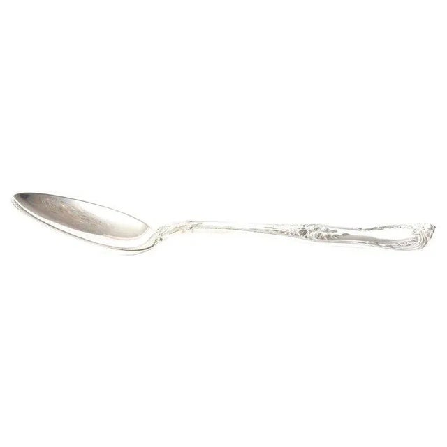 Traditional Tiffany & Co. Silver-Plate Floral Serving Spoon For Sale - Image 3 of 9