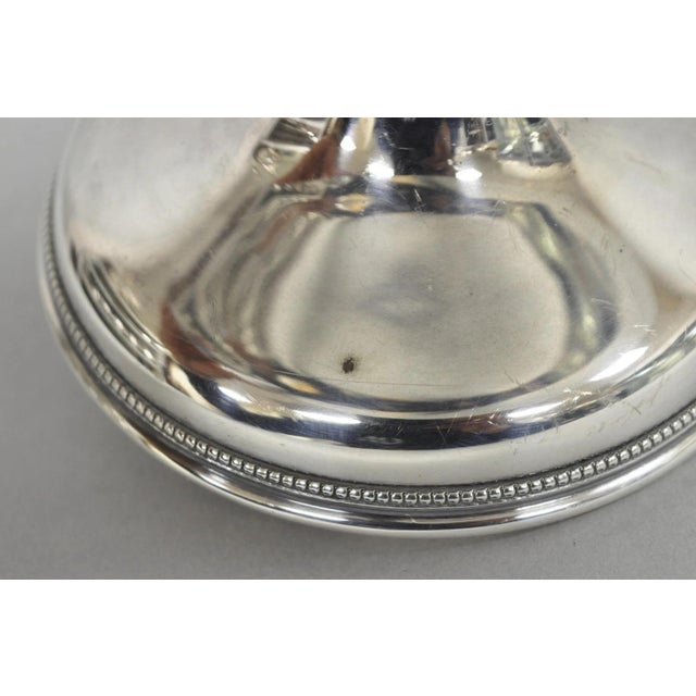 Vintage Barker Ellis England Silver Plated Pedestal Compote Tazza Candy Dish For Sale - Image 13 of 15