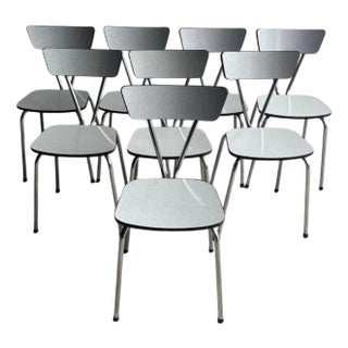 Vintage Dining Chairs, 1960s, Set of 8 For Sale