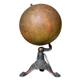 World Map Globe from W.A.K. Johnson For Sale