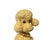 1950s Vintage Mid Century Modern Ceramic Dog Poodle Mint MCM Kitsch 1950s Yellow Gold For Sale - Image 5 of 9