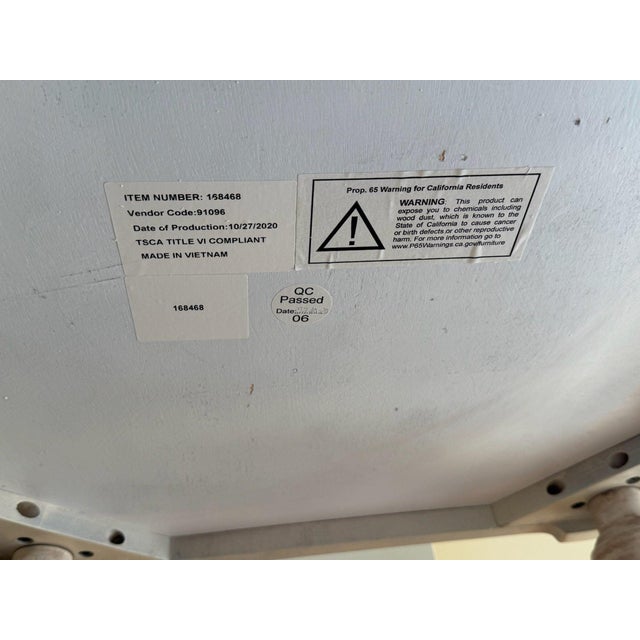 The Tourne Marble Top Side Table From Frontgate For Sale In New York - Image 6 of 6