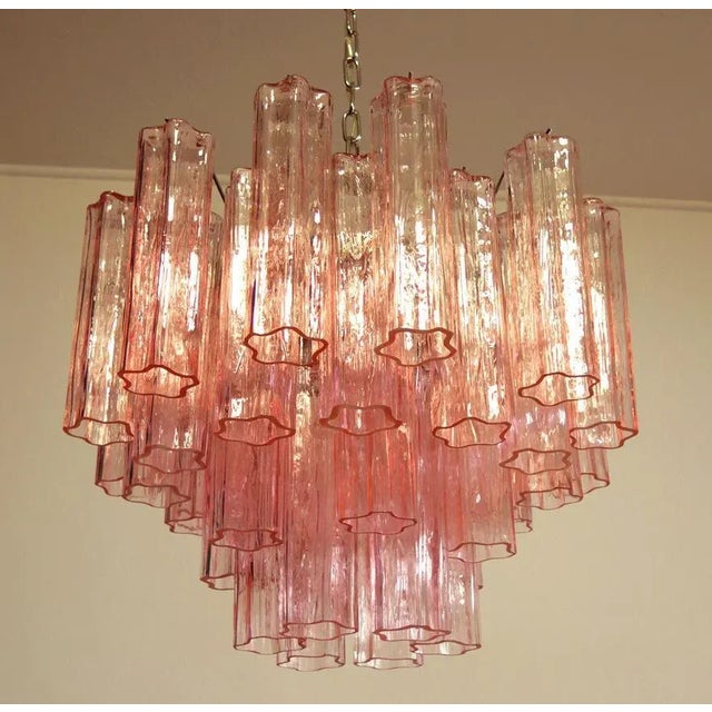 Tronchi Chandeliers in the Style of Toni Zuccheri for Venini, Murano, 1980, Set of 2 For Sale - Image 11 of 12