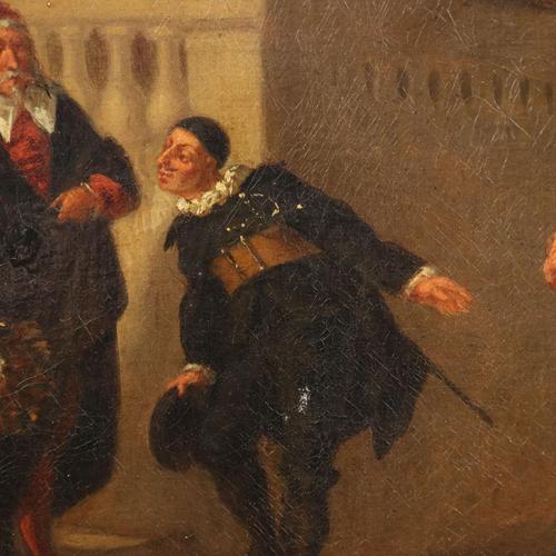 French School Artist, The Presentation, Oil on Canvas For Sale - Image 6 of 11