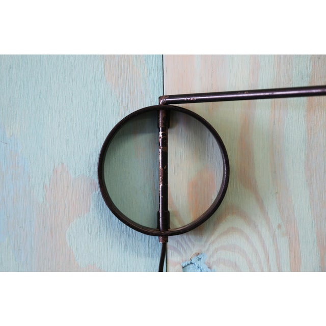 Vintage Ben Seibel (Attr.) Swing Arm Wall Mounted Task Lamp Sconce For Sale - Image 11 of 12