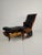 Antique Black Leather Library Chair from Horrix, 19th Century For Sale - Image 4 of 18