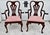 1920s Antique Pair of Solid Mahogany & Burl Wood Queen Anne Arm Chairs For Sale - Image 5 of 13
