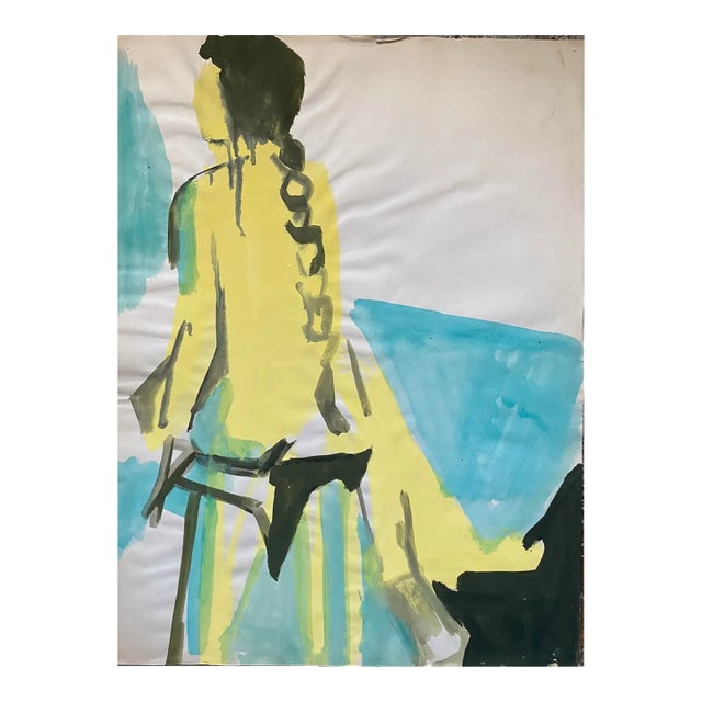 1960s Female Nude Figure Painting For Sale
