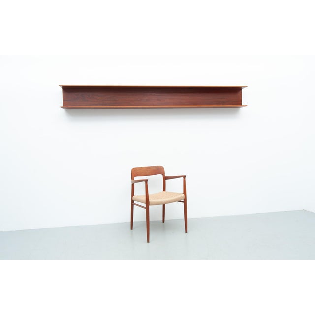 Wood Wall Shelf in Teak by Walter Wirz for Wilhelm Renz, 1960s For Sale - Image 7 of 9