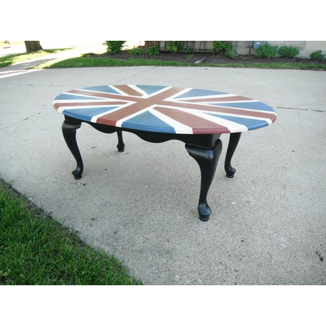 Union Jack Hand Painted Coffee Table Chairish