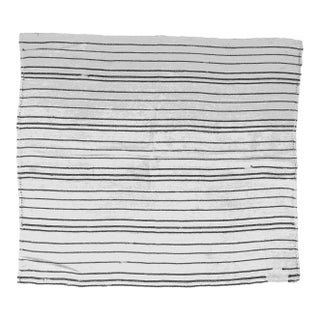 Striped Vintage Turkish Hemp Kilim Rug - 5`6" X 6`1" For Sale