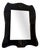 Antique Art Nouveau Walnut Veneered Wall Mirror, 1890s For Sale
