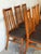 1970s Teak Slat Back Dining Chairs Set of 6 in Black Upholstery Danish Mid-Century Modern 1970s For Sale - Image 5 of 12