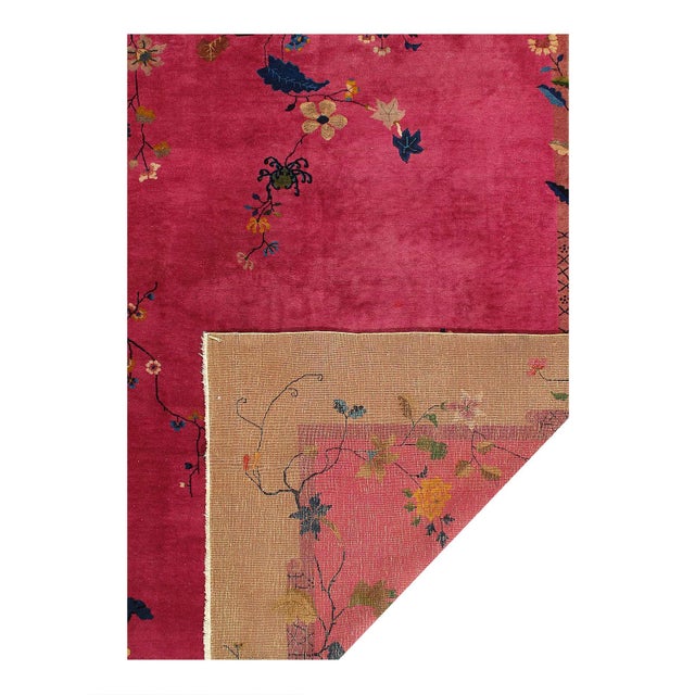 Traditional Pasargad DC Antique Chinese Art Deco Rug For Sale - Image 3 of 3