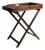 Vintage Wood Butler's Tray Table & Stand For Sale